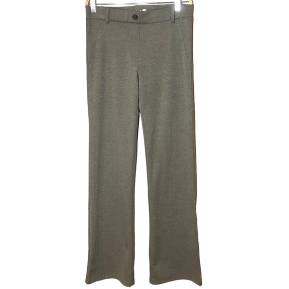 Betabrand Womens Wide Leg Chevron Gray Stretch Yoga Career pants S - Picture 6 of 6